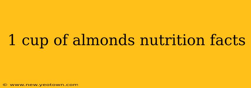 1 cup of almonds nutrition facts
