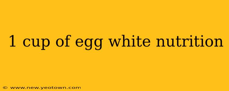 1 cup of egg white nutrition