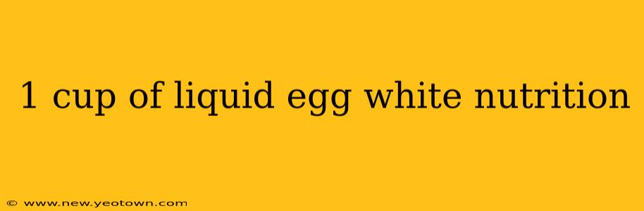 1 cup of liquid egg white nutrition