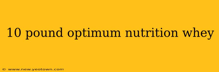 10 pound optimum nutrition whey