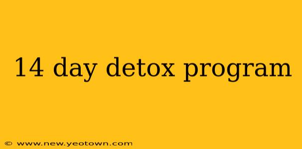14 day detox program