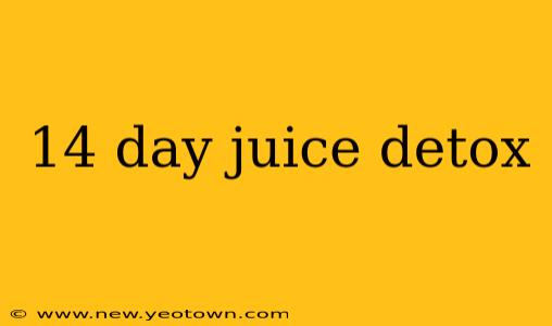 14 day juice detox