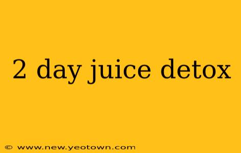 2 day juice detox