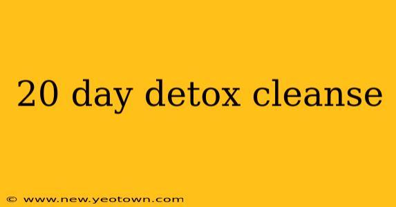 20 day detox cleanse