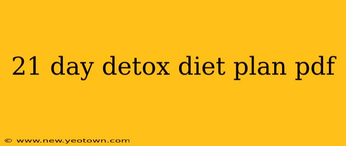 21 day detox diet plan pdf