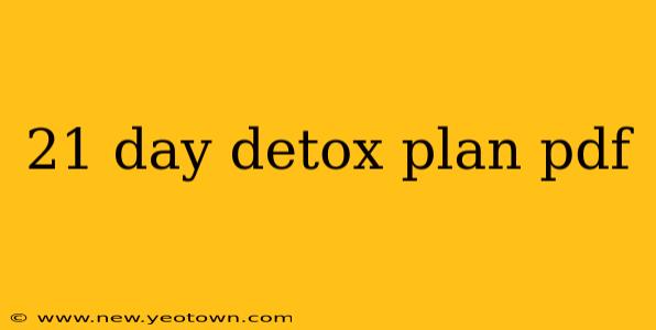 21 day detox plan pdf