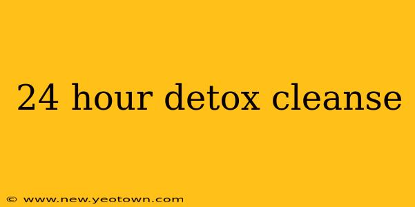24 hour detox cleanse