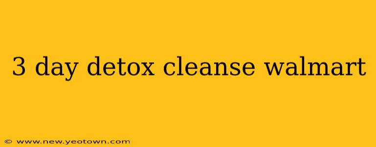 3 day detox cleanse walmart