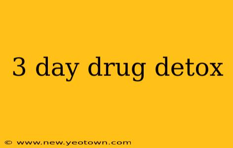 3 day drug detox