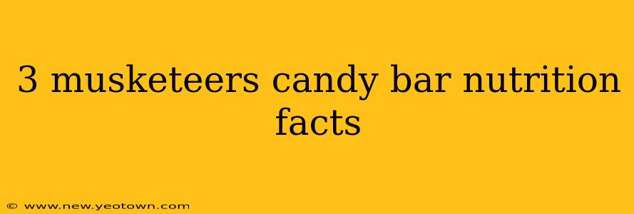 3 musketeers candy bar nutrition facts