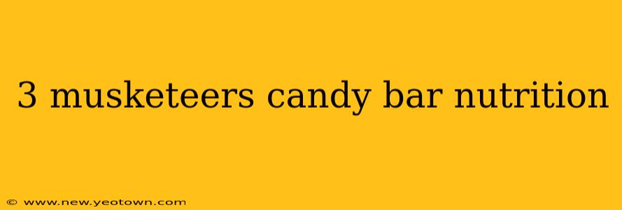 3 musketeers candy bar nutrition