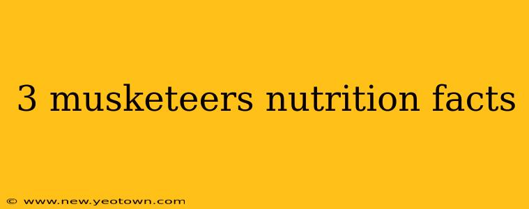 3 musketeers nutrition facts