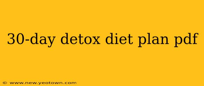 30-day detox diet plan pdf
