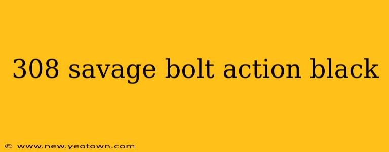 308 savage bolt action black