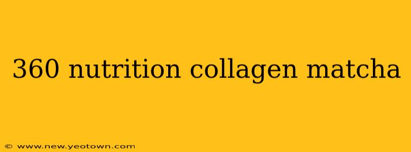 360 nutrition collagen matcha