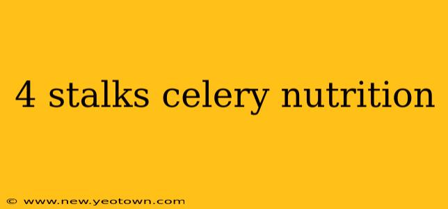4 stalks celery nutrition