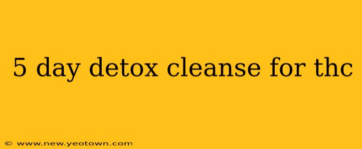 5 day detox cleanse for thc