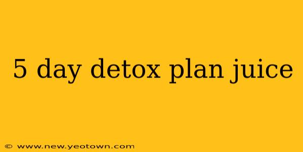 5 day detox plan juice