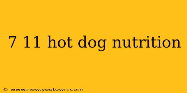 7 11 hot dog nutrition