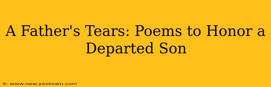 A Father's Tears: Poems to Honor a Departed Son