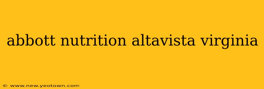 abbott nutrition altavista virginia