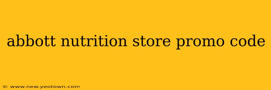 abbott nutrition store promo code