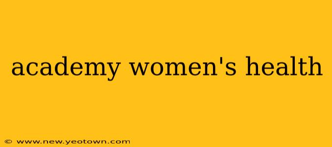 academy women's health