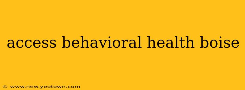 access behavioral health boise