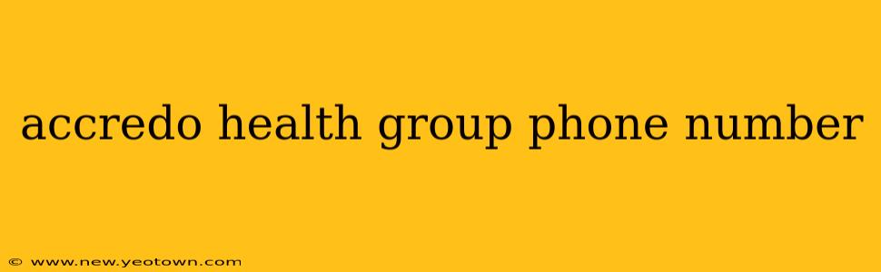 accredo health group phone number