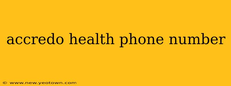 accredo health phone number
