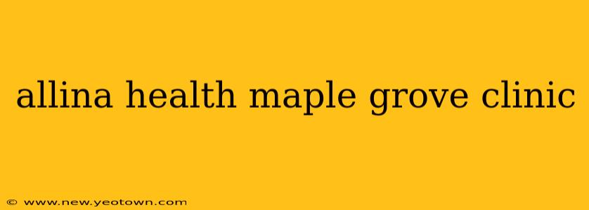 allina health maple grove clinic