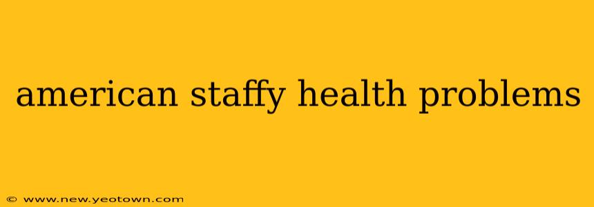 american staffy health problems