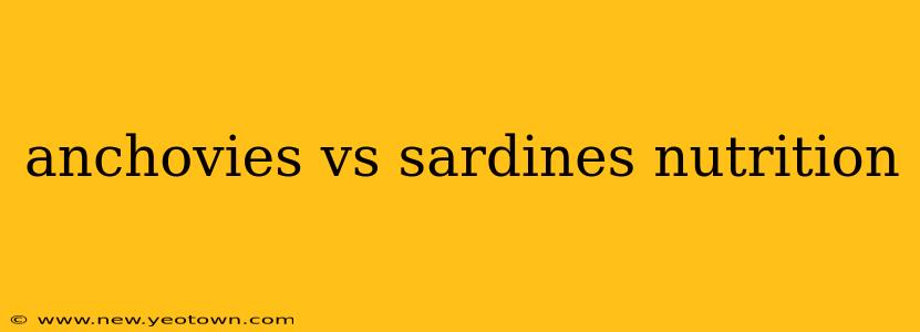 anchovies vs sardines nutrition