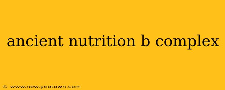 ancient nutrition b complex