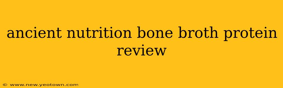 ancient nutrition bone broth protein review
