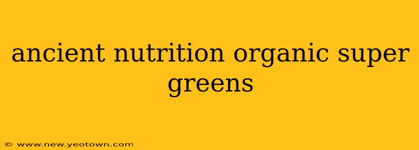 ancient nutrition organic super greens