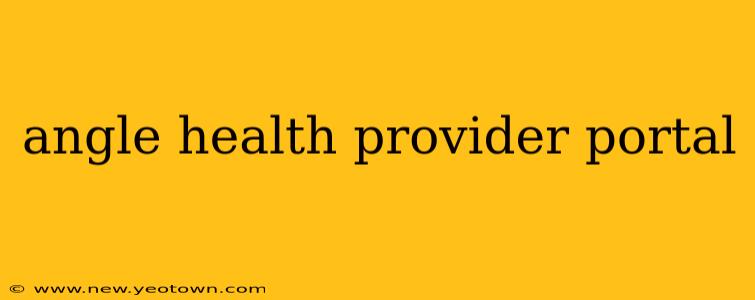 angle health provider portal
