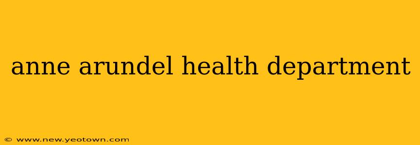 anne arundel health department