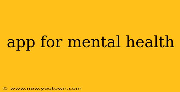 app for mental health