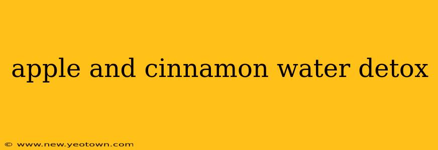 apple and cinnamon water detox