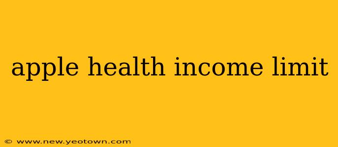 apple health income limit