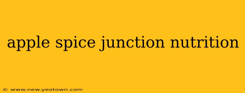apple spice junction nutrition