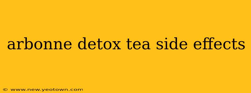 arbonne detox tea side effects