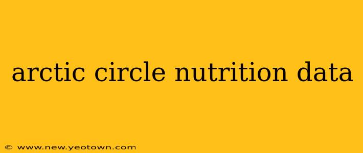 arctic circle nutrition data