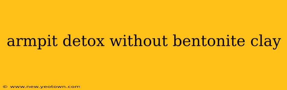 armpit detox without bentonite clay