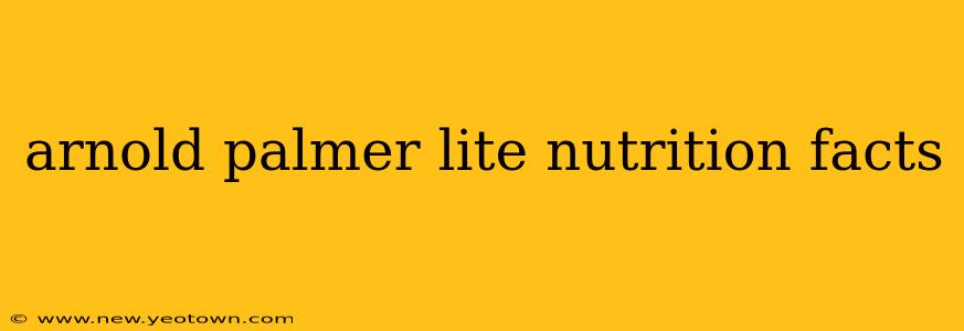 arnold palmer lite nutrition facts