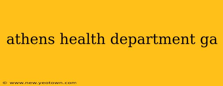 athens health department ga