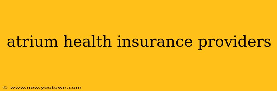 atrium health insurance providers