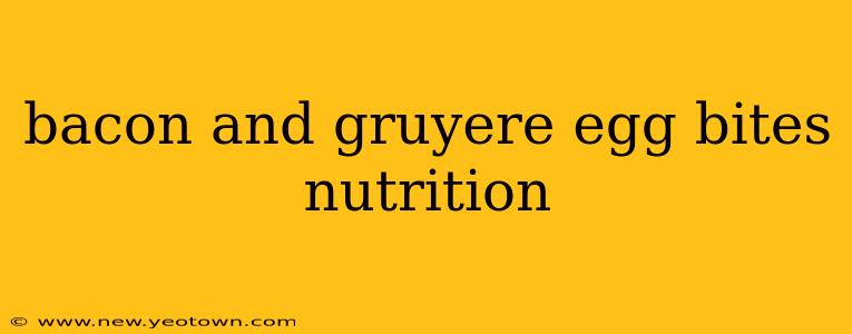 bacon and gruyere egg bites nutrition