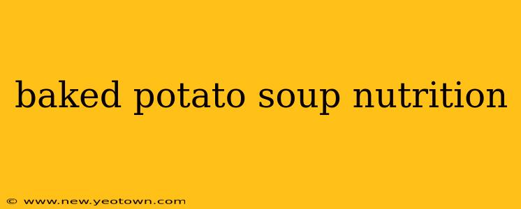 baked potato soup nutrition
